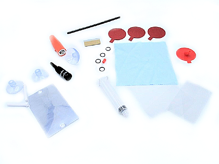 Kit pentru reparat parbriz auto cu lampa UV [1]