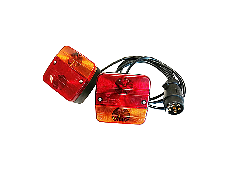 Lampa cu Bec spate remorca cu magnet puternic, priza 7 pini si cablu 7.5m SET 12/24V [0]