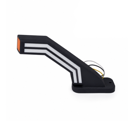 Lampi GABARIT - Lampa LED gabarit laterala 3 functii brat inclinat 45° 18 cm 12-24V