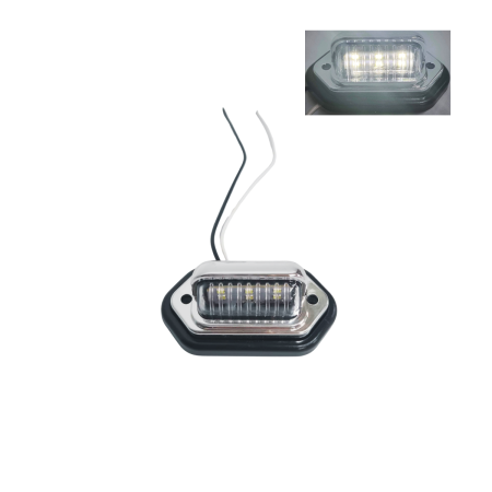 Lampi Auto Bec / Led - Lampa LED pentru numar de inmatriculare, 6 SMD, lumina alba 12/24V