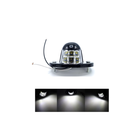 Lampi Auto Bec / Led - Lampa LED pentru numar de inmatriculare, 6 SMD, lumina alba 12/24V