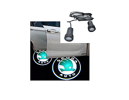 Lampi Portiera Logo - Lampi Logo LED Portiera dedicata Marca Auto SKODA