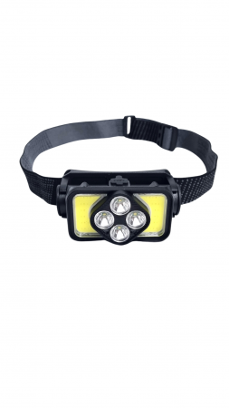 Lanterna frontala Profesionala 4 LED + 40 LED-COB cu Acumulator [5]