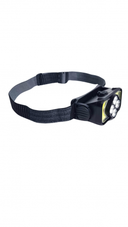 Lanterna frontala Profesionala 4 LED + 40 LED-COB cu Acumulator [2]