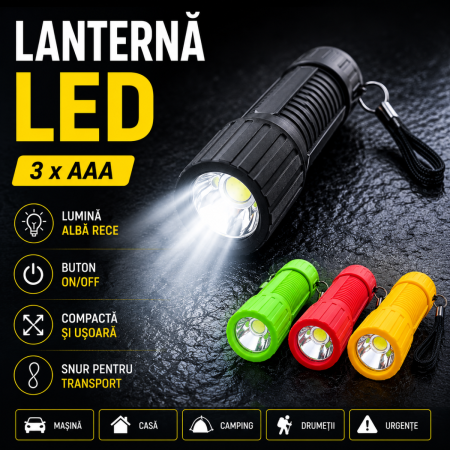 Lanterne - Lanterna LED cu baterii AAA