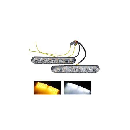 Proiectoare Auto - Lumini de zi cu semnalizare DRL 6 LED 12V