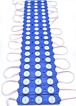 Modul Grup 20 x 3 LED, 2W, 160 grade 1.5W IP65 Lumina Albastra 12V [1]