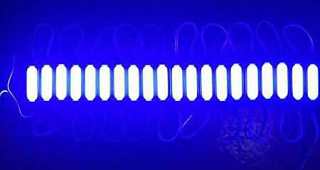 Lumini Ambientale - Modul Grup 20 Led SMD 5730 tip COB Impermeabil ALBASTRU 12V