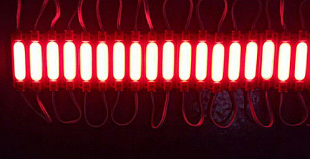 Lumini Ambientale - Modul Grup 20 Led SMD 5730 tip COB Impermeabil ROSU 12V