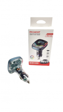 Modulator FM Bluetooth 5.3 Incarcare rapida MP3 Player Port USB dublu si PD RGB [1]
