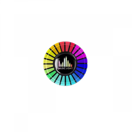 Odorizant Auto Lumini Led RGB care ritmeaza pe muzica, prindere grila, incarcare USB [1]