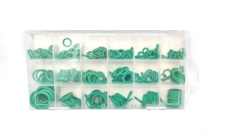 Cleme fixare / Dibluri / Conectori Auto - Oring Verde Set garnituri Clima AC 270 piese