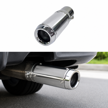 Ornamente Toba Auto - Ornament toba esapament inox Ø 5.5 cm lung universal HJ-A7