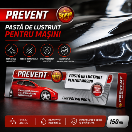 Accesorii Curatare Auto - Pasta lustruit auto Prevent 150ml pentru caroserie si zgarieturi fine