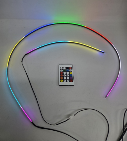 Set 2 Benzi Acrilice Symphony-Curcubeu 110cm si 35cm, RGB cu 240 Moduri Iluminare [3]