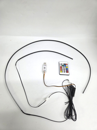 Set 2 Benzi Acrilice Symphony-Curcubeu 110cm si 35cm, RGB cu 240 Moduri Iluminare [4]