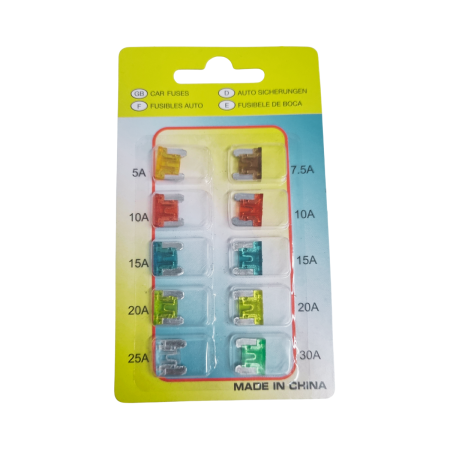 Sigurante Auto - Sigurante plate micro pentru motor cu profil redus 10buc