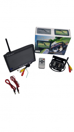 Sistem Camera Auto Wireless cu Monitor HD Camera 7" IR WaterProof [7]