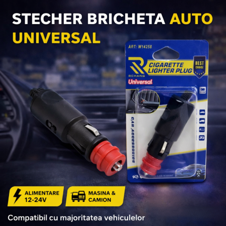 NOUTATI IN STOC - Stecher bricheta auto 12-24V universal mufa alimentare masina camion