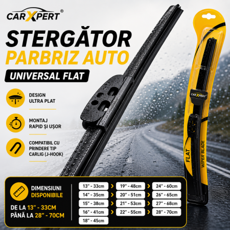 ACCESORII AUTO - Stergator parbriz auto universal flat CarXpert