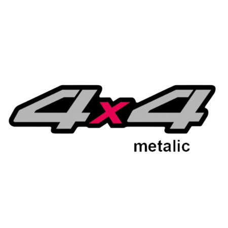 Diverse modele - Sticker 4x4 gri cu rosu 17x4.5 cm decor off road