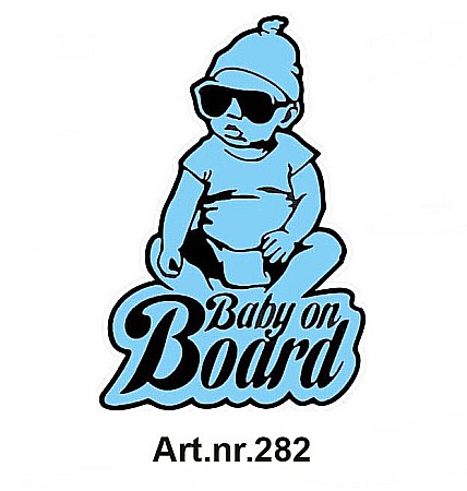 Baby on Board - Sticker auto "Baby On Board" M282 color