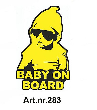 Baby on Board - Sticker auto "Baby On Board" M283