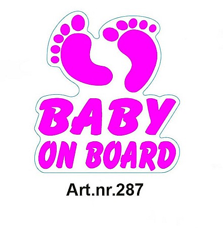 Baby on Board - Sticker auto "Baby On Board" M287