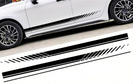 NOUTATI IUNIE 2025 - Sticker Auto Laterale Racing, Tuning Negru