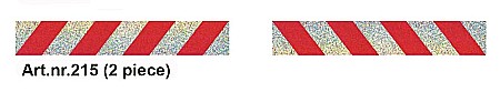 Diverse modele - Sticker banda reflectorizanta auto 4.5x23 cm set 2 piese