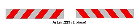 Diverse modele - Sticker banda reflectorizanta auto 30x5 cm set 2 piese