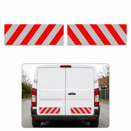 Diverse modele - Sticker banda reflectorizanta auto 30x10 cm set 2 piese