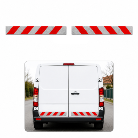 Diverse modele - Sticker banda reflectorizanta auto 30x5 cm set 2 piese