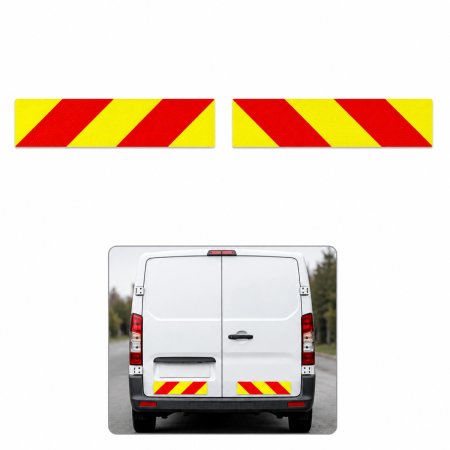 Diverse modele - Sticker banda reflectorizanta auto 40x10 cm set 2 piese