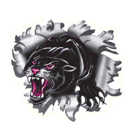 Diverse modele - Sticker cap de pantera 21x19.5 cm decor tuning auto