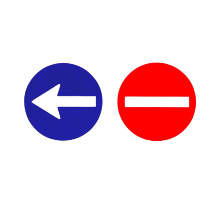 Diverse modele - Sticker depasire interzis 11 cm set 2 piese auto