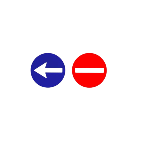 ACCESORII AUTO - Sticker depasire interzis 7.5 cm set 2 piese auto