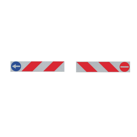 Diverse modele - Sticker depasire interzis reflectorizant 28x5.5 cm set 2 piese