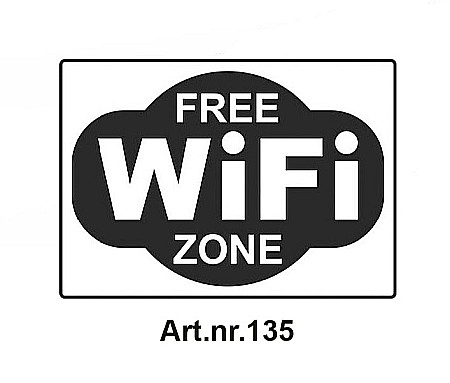 Diverse modele - Sticker "FREE WiFi ZONE"