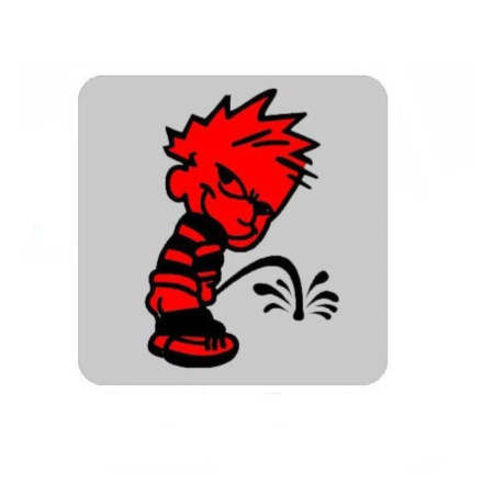 ACCESORII AUTO - Sticker Funny Boy patrat 11x11 cm decor auto amuzant