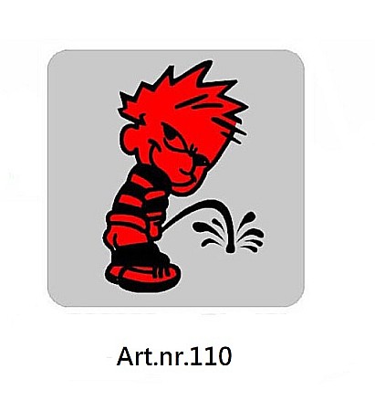 Diverse modele - Sticker Funny Boy patrat 11x11 cm decor auto amuzant