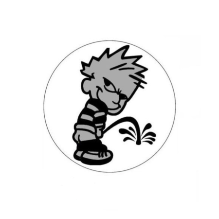 ACCESORII AUTO - Sticker Funny Boy rotund 11 cm decor auto amuzant