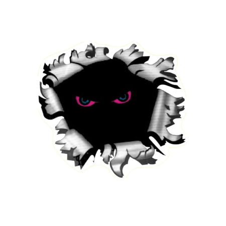 Diverse modele - Sticker gaura tabla cu ochi 21x19.5 cm decor tuning auto