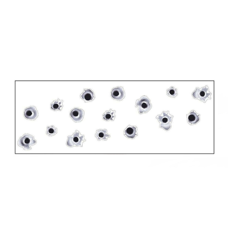 Diverse modele - Sticker gloante auto 16 gauri decor impact set 16 piese