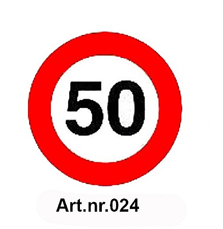 Limitare de viteza - Sticker limita de viteza 50 km/h