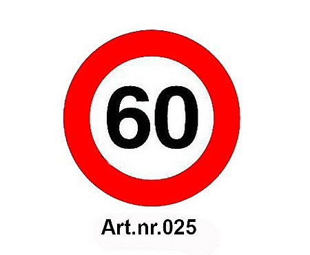 Limitare de viteza - Sticker limita de viteza 60 km/h