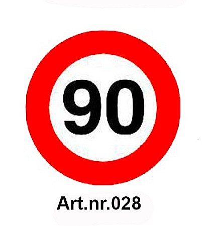 Limitare de viteza - Sticker limita de viteza 90 km/h