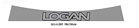 Diverse modele - Sticker parbriz  "LOGAN" 130 cm diverse culori
