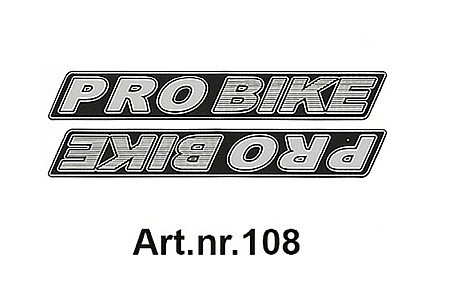 Diverse modele - Sticker PRO BIKE 24x3.5 cm set 2 piese bicicleta