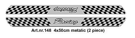 Diverse modele - Sticker "Racing" metalic 2 piese